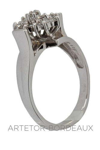 Bague 61 Bague diamants années 50' 58 Facettes 33511
