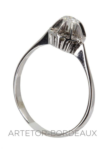 Bague 55 Solitaire ancien 58 Facettes 33241