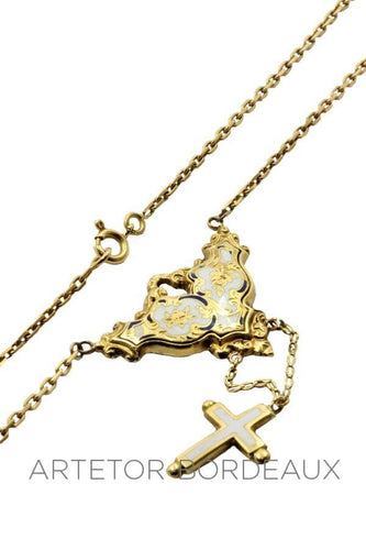 Collier Collier ancien émail 58 Facettes 18271