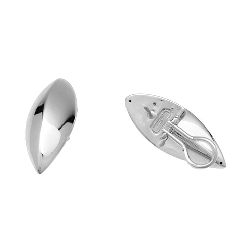 Boucles d'oreilles Boucles d'oreilles navette en or blanc. 58 Facettes 28446