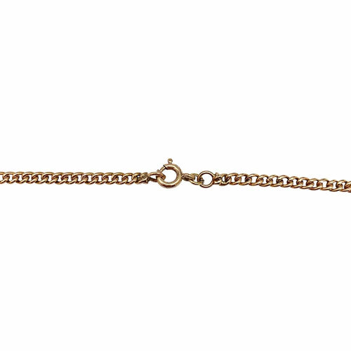 Collier Chaîne or jaune maille gourmette. 58 Facettes 30280