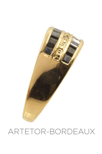 Bague 58 Bague saphirs moderne 58 Facettes 4201