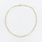 Collier Chaîne double en or maille gourmette et batonnets 58 Facettes 20-041B