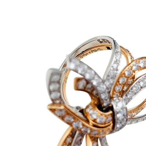 Bague 52 Bague Van Cleef & Arpels, "Double Noeud", or blanc, or rose, diamants. 58 Facettes 30614