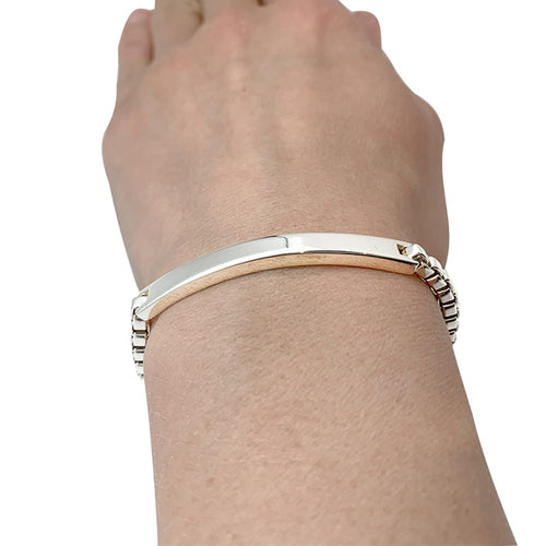 Bracelet Gourmette Tiffany & Co argent. 58 Facettes 30325