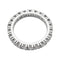 Bague 48 Alliance en or blanc, diamants. 58 Facettes 30169