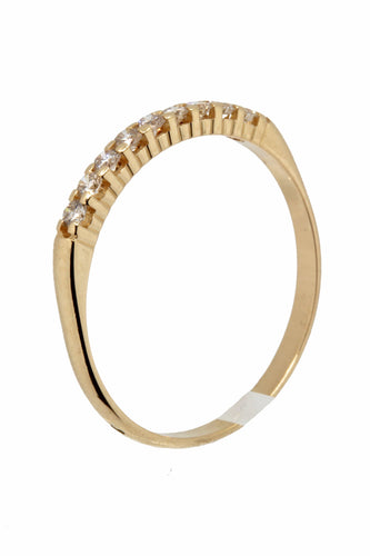 Bague Demi-alliance diamants 58 Facettes