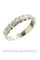 Bague 57 Demi-alliance  diamants 58 Facettes 13581