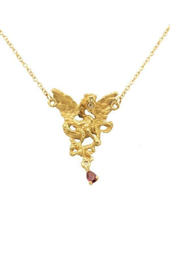 Collier Collier chimère diamant et rubis 58 Facettes 22551