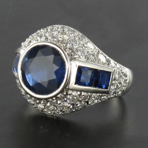 Bague 49 Bague Saphirs et Diamants 58 Facettes 6228-50