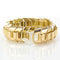 Bracelet Bracelet tank or maille épi articulée 58 Facettes 16-360