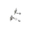 Boucles d'oreilles Boucles d'oreilles "Flocons" en platine et diamants. 58 Facettes 30497