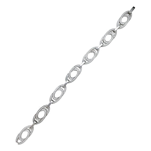 Bracelet Bracelet Chopard "Ellipse" or blanc et diamants. 58 Facettes 30469