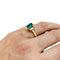 Bague 56.5 Bague en or jaune émeraude et diamants. 58 Facettes 30213