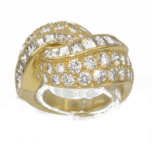Bague bague or jaune diamant princesse 58 Facettes 0