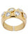 Bague Bague jonc diamants serti clos 58 Facettes 36781