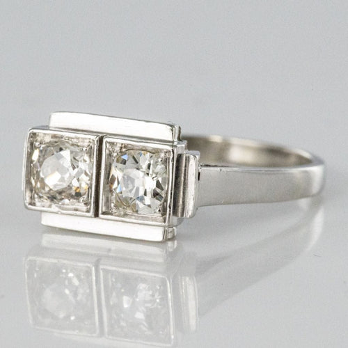 Bague 55 Bague art déco 2 diamants 58 Facettes 19-107-55