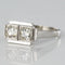 Bague 55 Bague art déco 2 diamants 58 Facettes 19-107-55