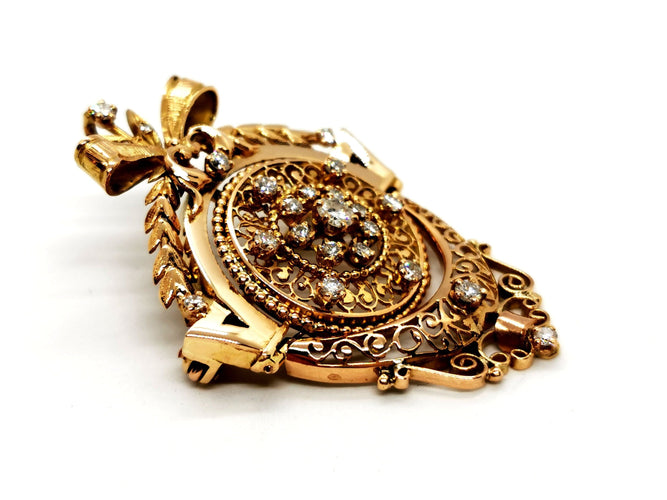 Pendentif Pendentif Vintage Or jaune Diamant 58 Facettes 1126569CN