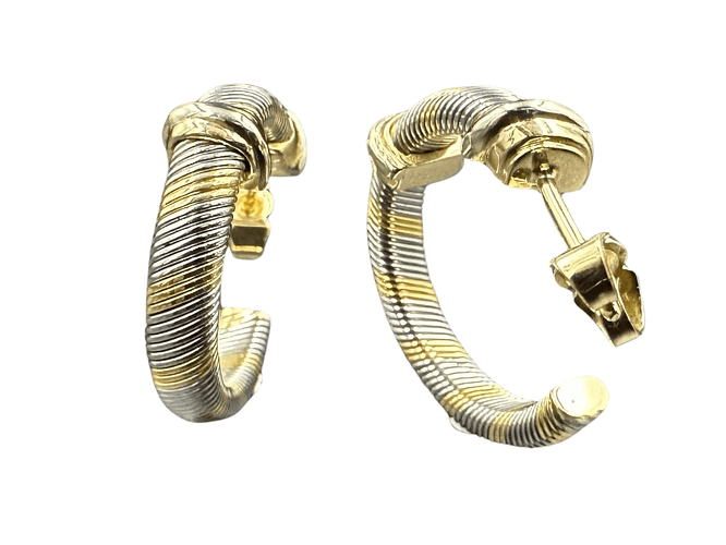 Boucles d'oreilles CARTIER - Boucles d’oreilles Trinity Acier Or 58 Facettes