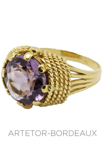 Bague 56 Bague améthyste 58 Facettes 16281