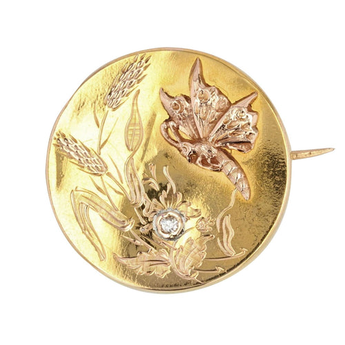 Broche Broche ancienne de col papillon et son diamant 58 Facettes 20-118