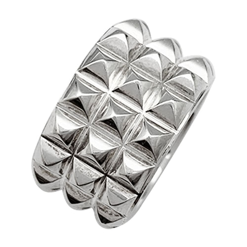 Bague 51 Bague Hermès, "Espionne", argent. 58 Facettes 30335