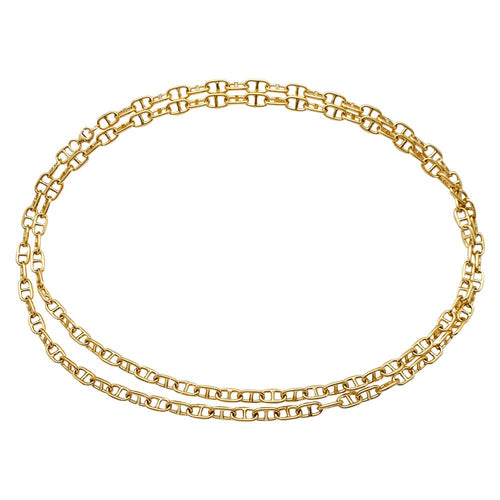 Collier Sautoir Cartier en or jaune, maille marine. 58 Facettes 30109