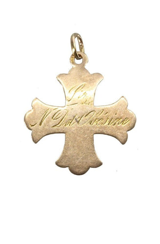 Pendentif Croix Ancienne Notre Dame D'Obezine 58 Facettes 038301