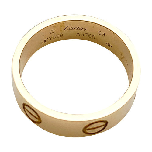 Bague 53 Bague Cartier modèle "Love" en or jaune. 58 Facettes 30001