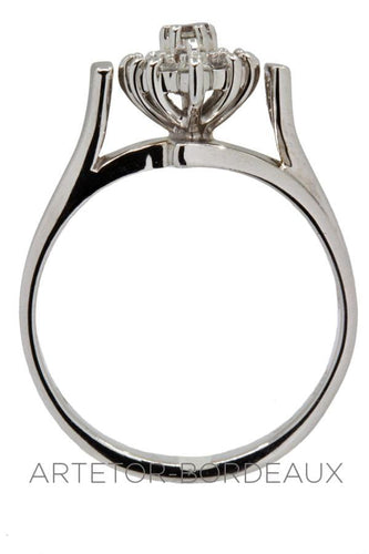 Bague 61 Bague diamants années 50' 58 Facettes 33511