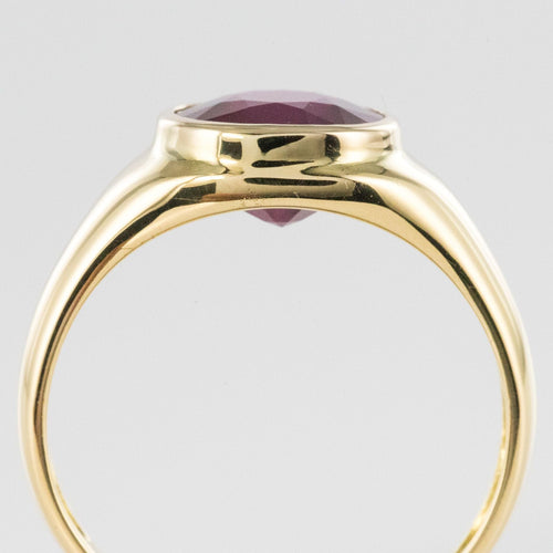 Bague 62 Bague rubis jonc ancienne en or jaune 58 Facettes 20-228-59