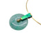 Pendentif Pendentif Roland Schad en or jaune, diamants, jadéite et opale. 58 Facettes 29944/29945