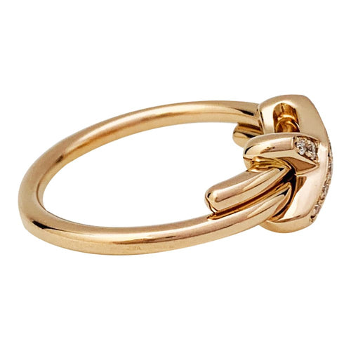 Bague 55 Bague Chaumet "Jeux de Liens" or rose et diamants. 58 Facettes 30679