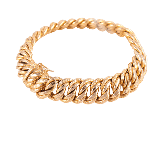 Bracelet Bracelet gourmette maille américaine 58 Facettes 8388