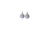 Boucles d'oreilles Boucles d'oreilles dormeuses Or jaune Platine Diamants 58 Facettes