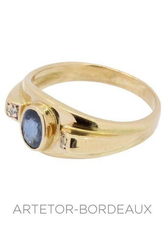 Bague 58 Bague saphir et diamants 58 Facettes 32201