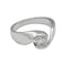 Bague 52 Solitaire or blanc serti d'un diamant pesant 0.40 carat. 58 Facettes 30381