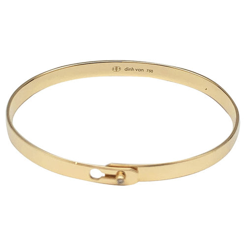 Bracelet Bracelet Dinh Van, modèle "Serrure" en or jaune, diamants 58 Facettes 30339