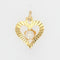 Pendentif Pendentif or jaune coeur et perle 58 Facettes 21-275A