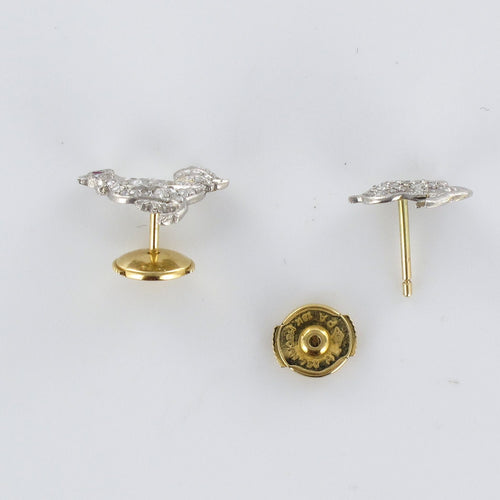 Boucles d'oreilles Boucles d'oreilles diamants lapin et coq 58 Facettes 20-084