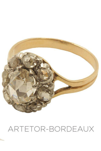 Bague Bague ancienne diamants 58 Facettes