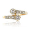 Bague 55 Bague Diamants toi et moi, or jaune et platine 58 Facettes 17-315-55-1