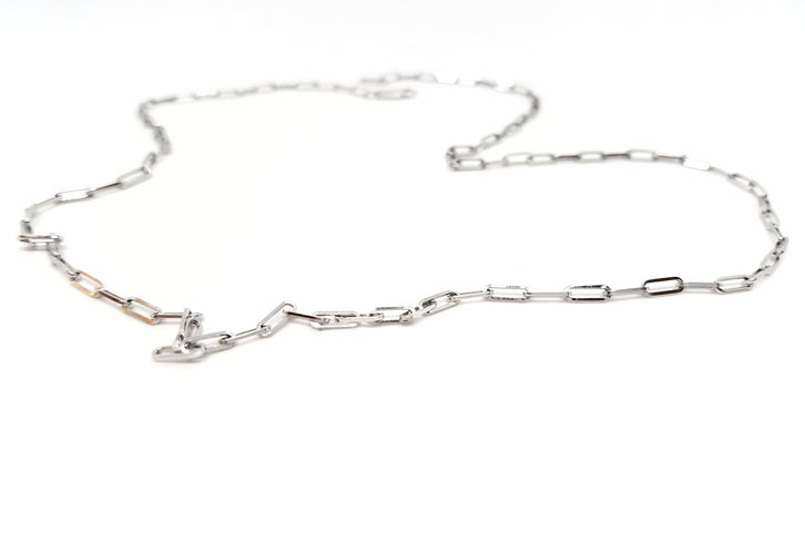 Collier Dinh Van Collier Chaîne Or blanc 58 Facettes 00027GD