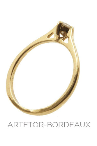 Bague 55 Solitaire moderne 0.20 carat 58 Facettes 21551
