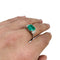 Bague 55 Bague en platine, centrée d'une émeraude de 2,81 carats et diamants. 58 Facettes 30127