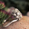 Bague 54 Bague rétro diamants bouquet 58 Facettes 20-196-51
