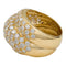 Bague 56 Bague triple jonc en or jaune et diamants. 58 Facettes 30526
