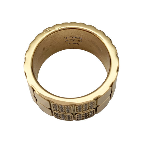 Bague 53 Bague Hermès, "Nil", or jaune, diamants. 58 Facettes 30085