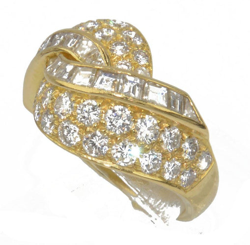 Bague bague or jaune diamant princesse 58 Facettes 0
